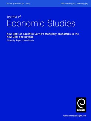 cover image of Journal of Economic Studies, Volume 31, Issue 3 & 4
